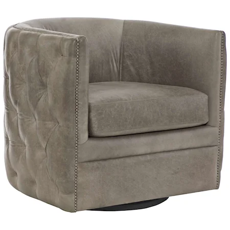 Palazzo Leather Swivel Chair