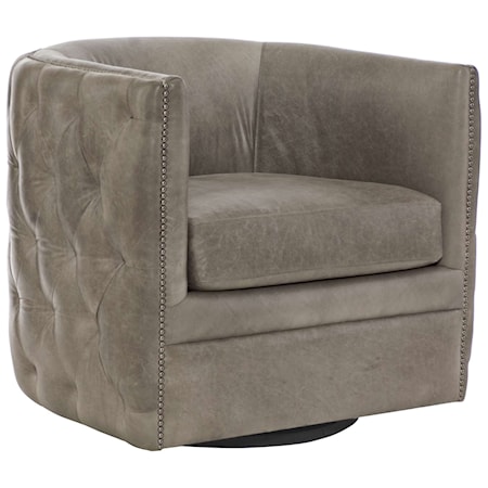 Palazzo Leather Swivel Chair