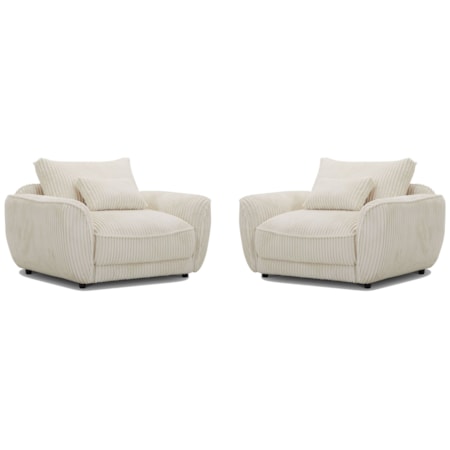 Chair and a Half (Set of 2)