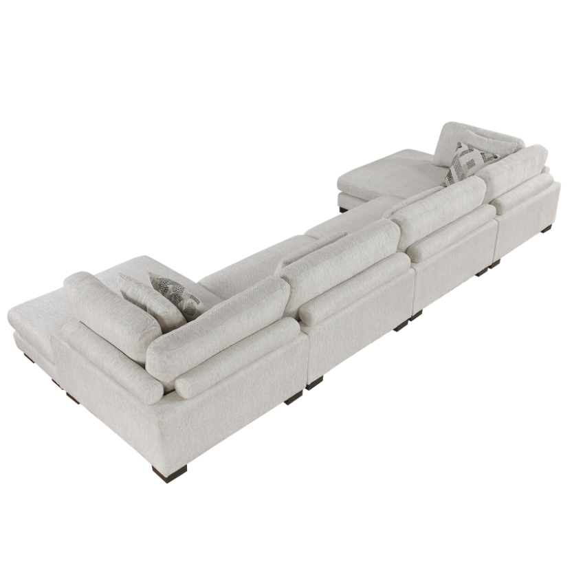 4-Piece Sectional Sofa with Chaise