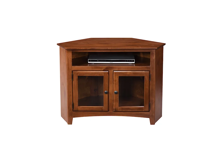 Home Entertainment Corner TV Console by Archbold Furniture at Esprit Decor Home Furnishings