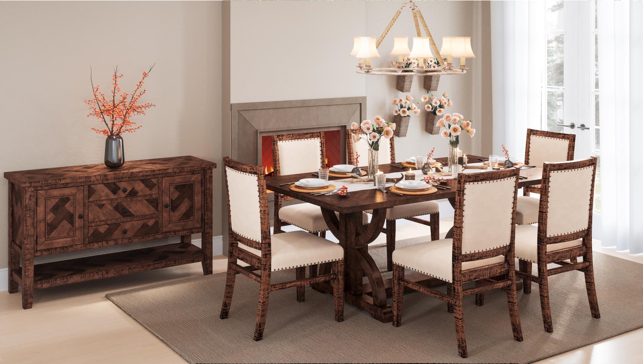 Jofran Fairview 7-Piece Dining Table and Chair Set