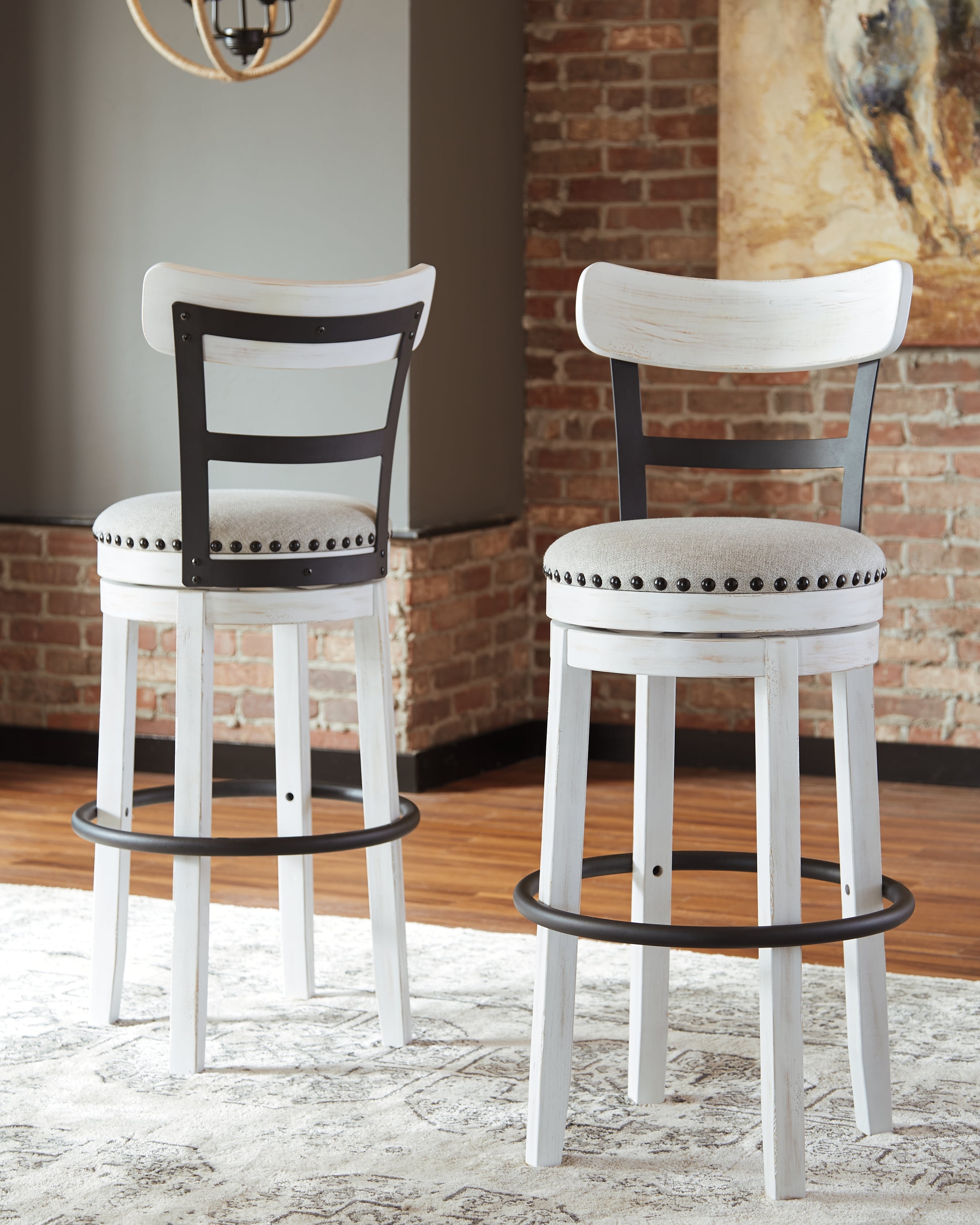 Tall Uph Swivel Barstool