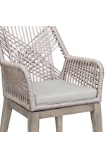 Armen Living Costa Set of 2 Contemporary Outdoor Arm Chairs 