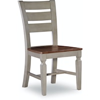 Traditional Vista Ladderback Chair in Hickory & Stone