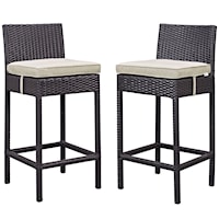 Bar Stool Outdoor Patio Set of 2