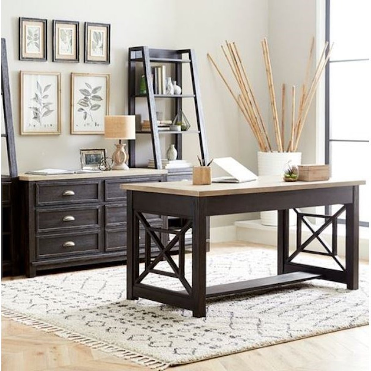 Liberty Furniture Heatherbrook 2-Piece Desk Set