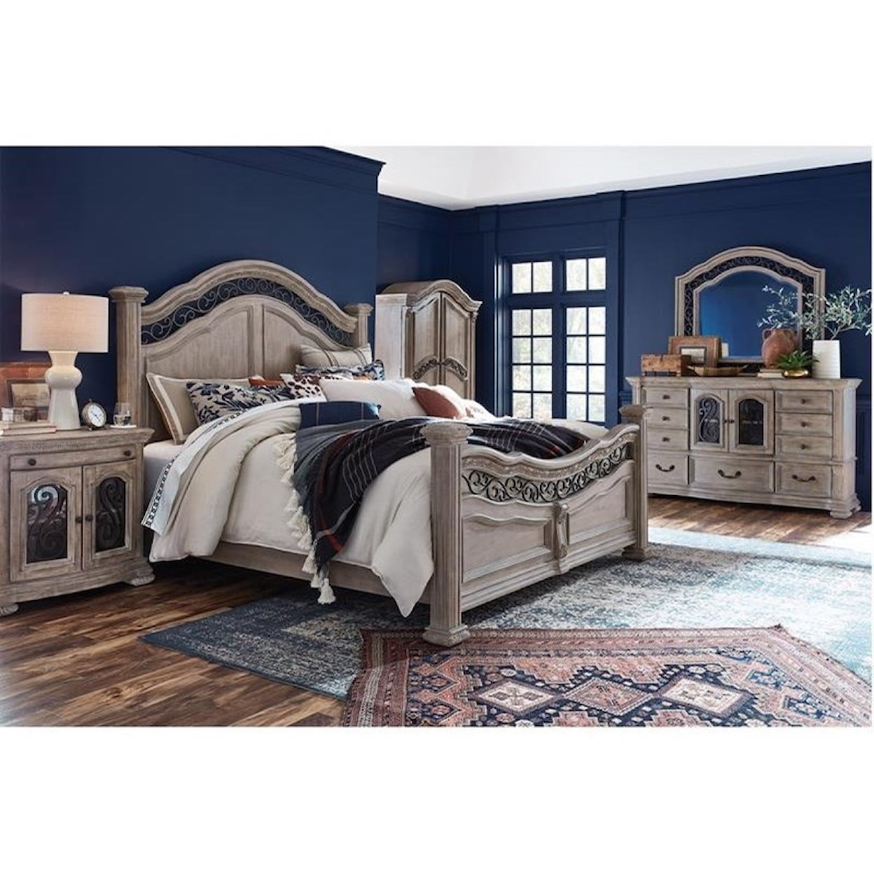 Magnussen Home Marisol Bedroom Dresser and Mirror Set