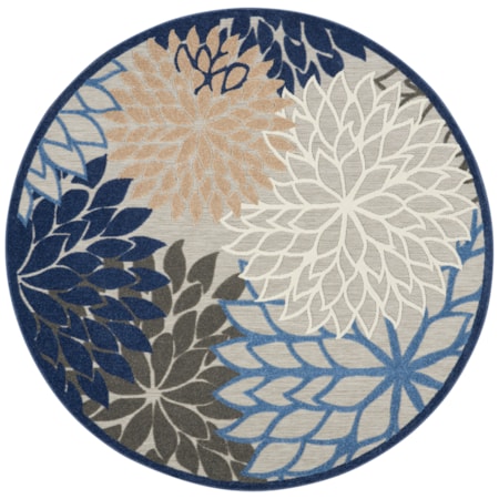 7'10" Round  Rug