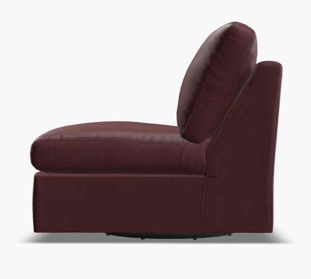 Madison Finished Armless Swivel Chair