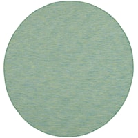 6'  Blue/Green Round Rug