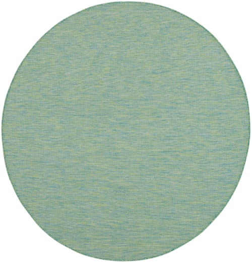 6'  Blue/Green Round Rug
