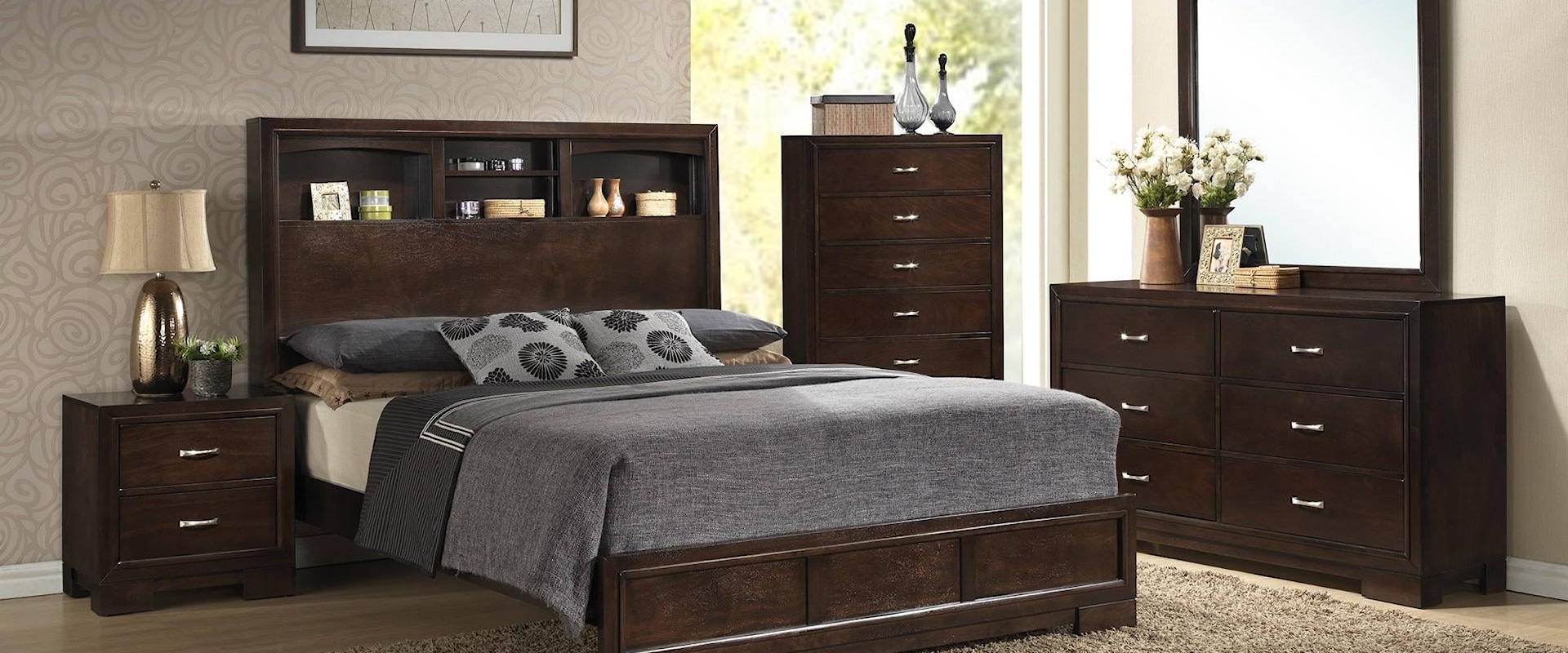 Contemporary 4-Piece Queen Bedroom Set