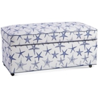 Coastal Storage Ottoman with Casters