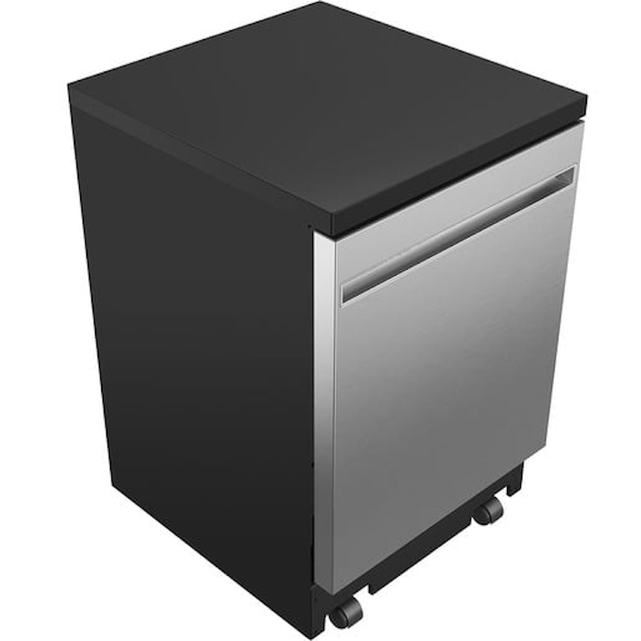 GE Appliances Dishwashers Stainless Steel Interior Portable Dishwasher