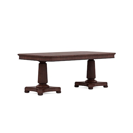 Double Pedestal Dining Table