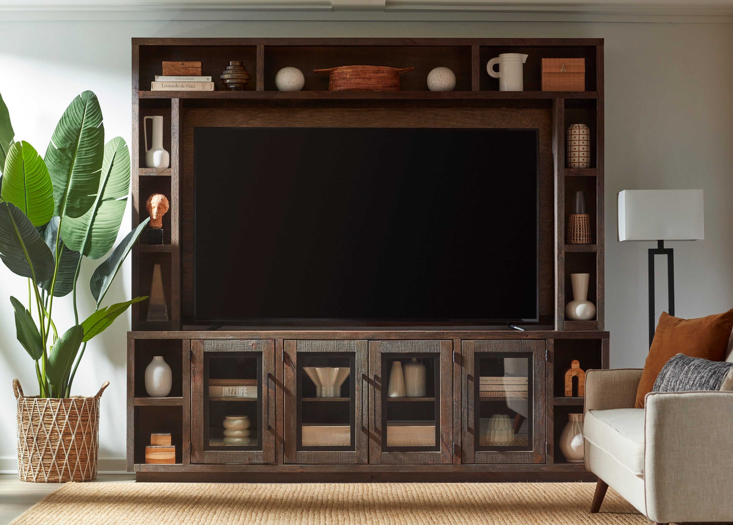 Entertainment Console and Hutch