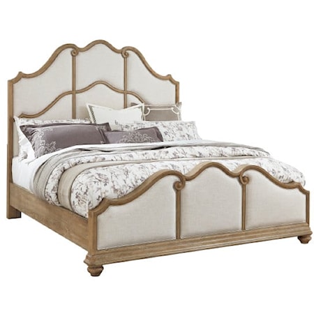 Traditional King Upholstered Bed