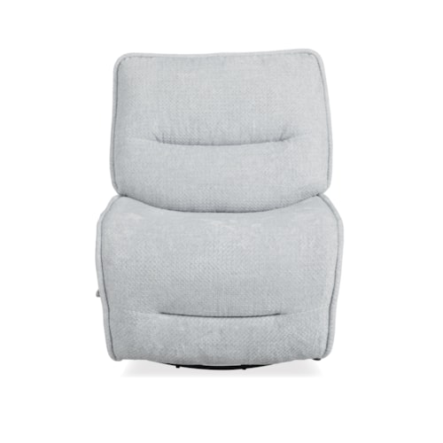 Contemporary Armless Swivel Glider Recliner