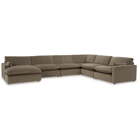 6-Piece Sectional with Chaise