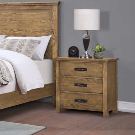 3-Drawer Nightstand