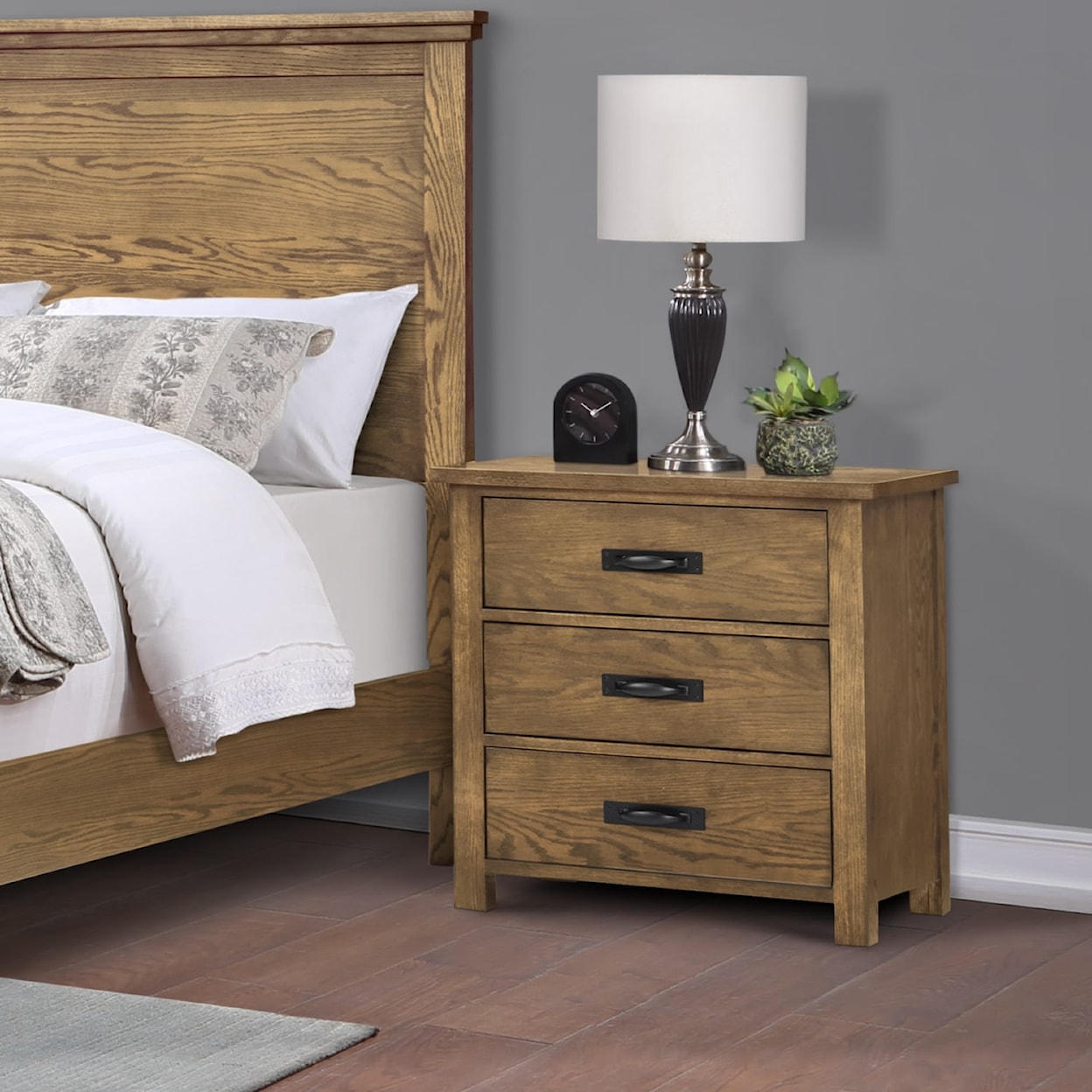 Winners Only Cumberland Bedroom Set - Cali. King Size - Medium Brown