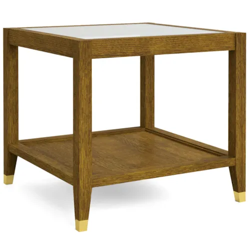 Surrey Hills Side Table with Glass Top