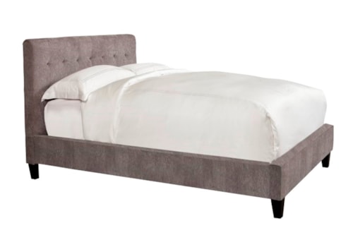Transitional Upholstered Queen Bed