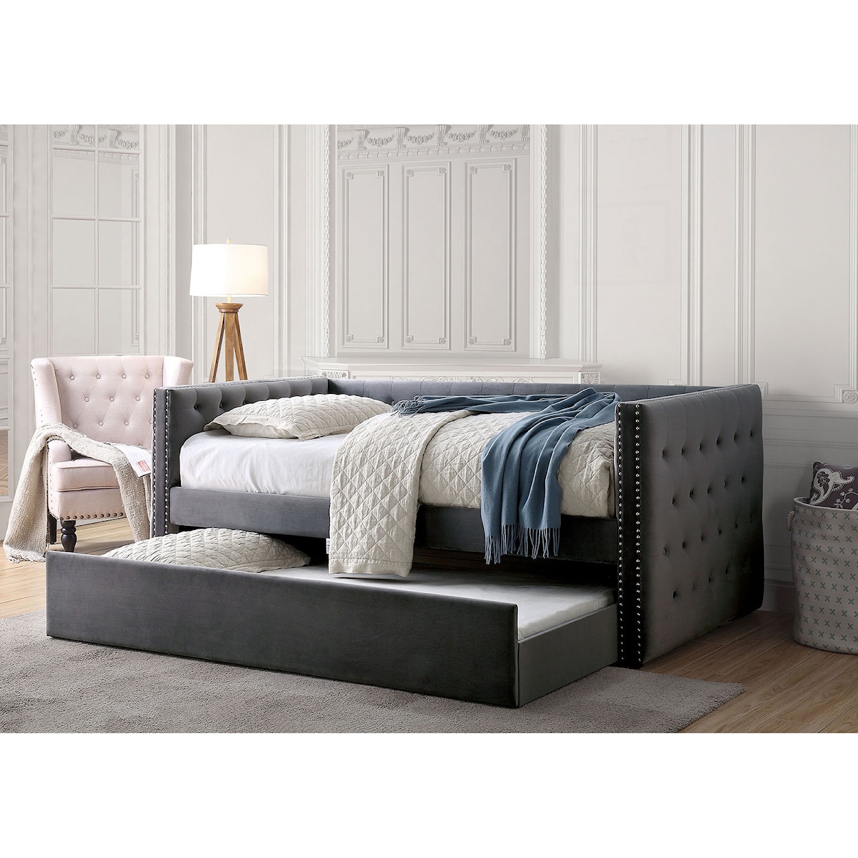 Furniture of America Susanna Daybed w/ Trundle