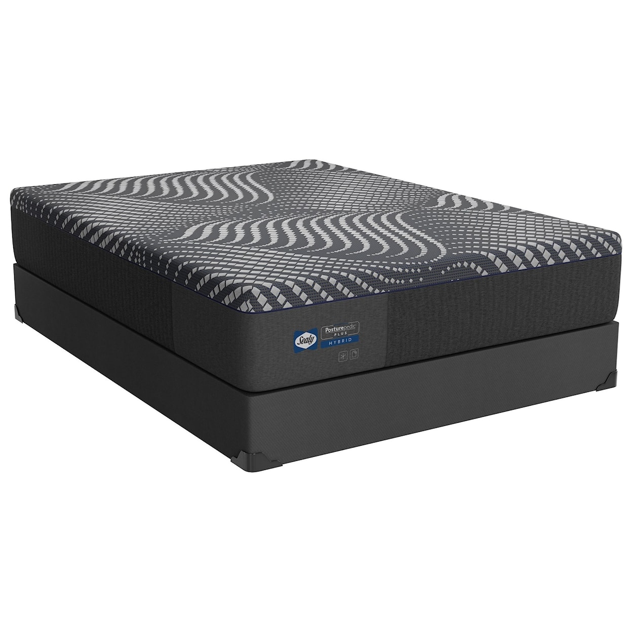 Sealy PLH1 Posturepedic Plus Hybrid Medium Queen Mattress Set