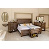 IFD International Furniture Direct Stone Brown Queen Bed