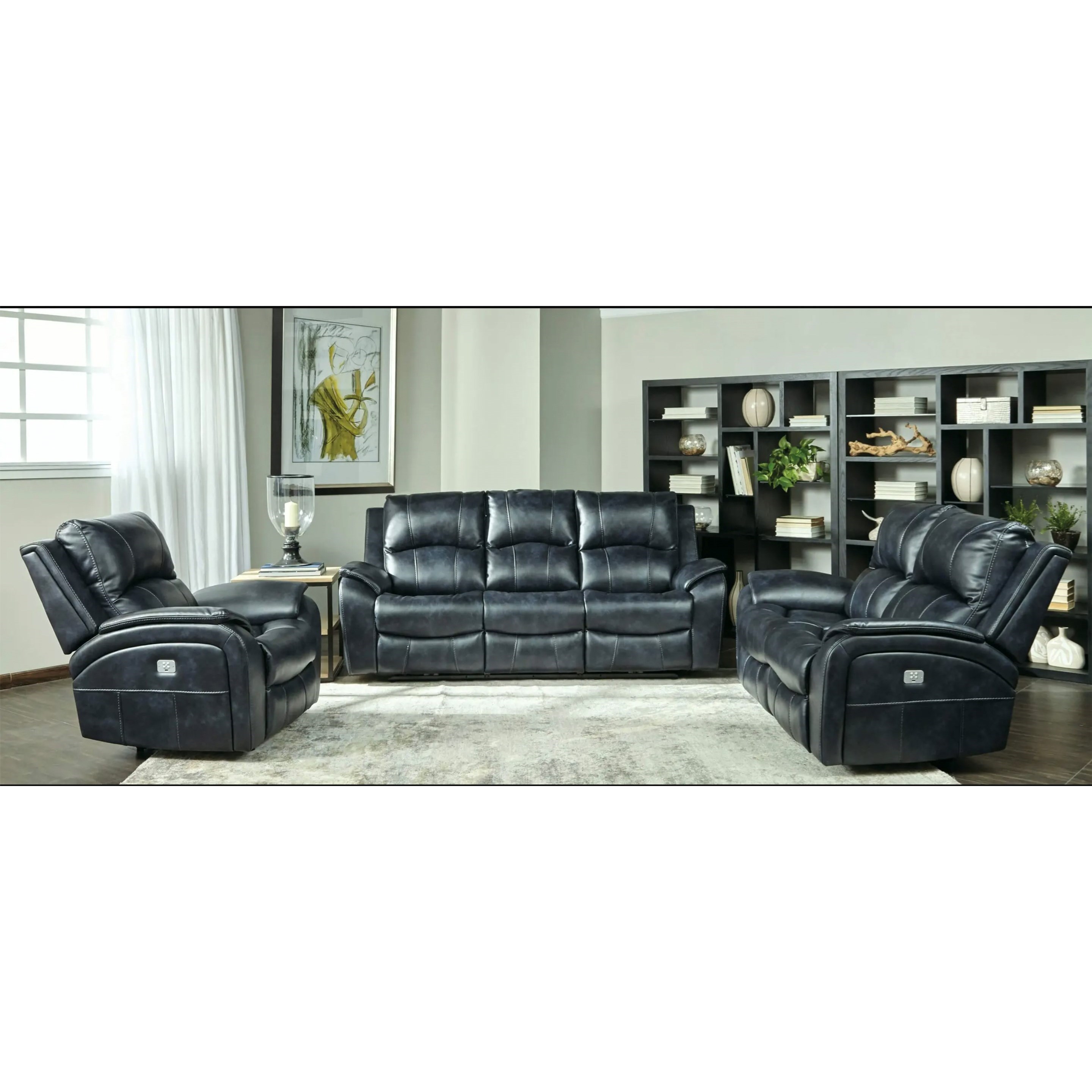 Cheers leather discount power reclining loveseat