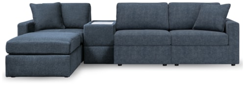 4-Piece Sectional And Ottoman