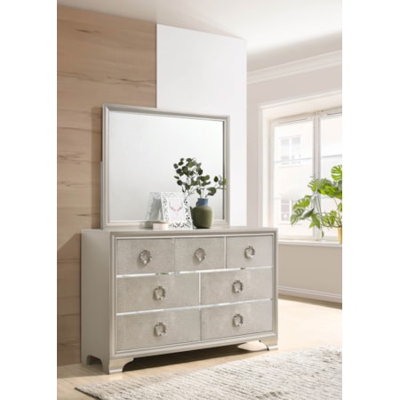 7-drawer Dresser w/ Mirror