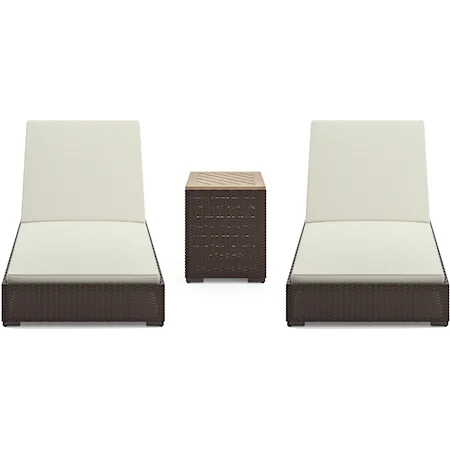 Outdoor Chaise Lounge Set