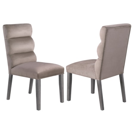 Velvet Dining Side Chair Ash
