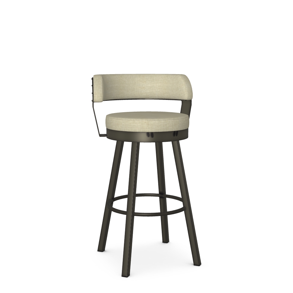 Upholstered Bar Height Swivel Stool