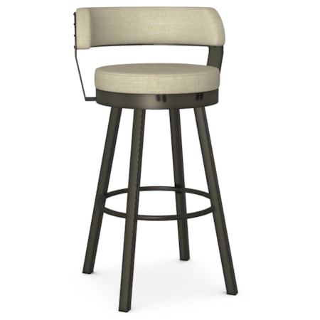 Upholstered Bar Height Swivel Stool