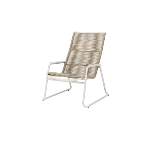 Stackable High Back Club Chair - Barley / Bone