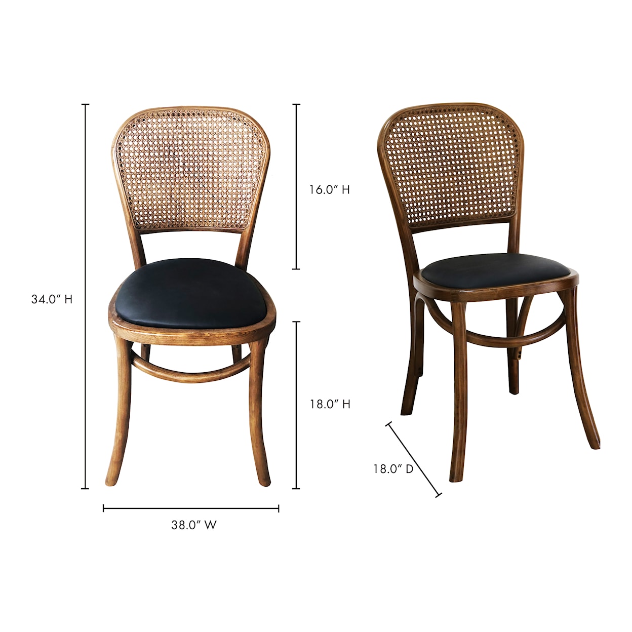 Moe's Home Collection Bedford Bedford Dining Chair-M2