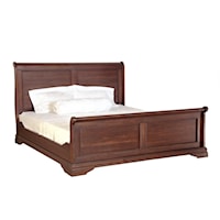 Transitional California King Sleigh Bed