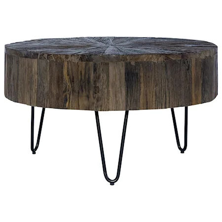 Contemporary Accent Cocktail Table with Hairpin Legs