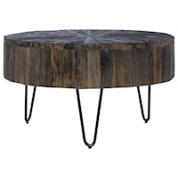 Contemporary Accent Cocktail Table with Hairpin Legs