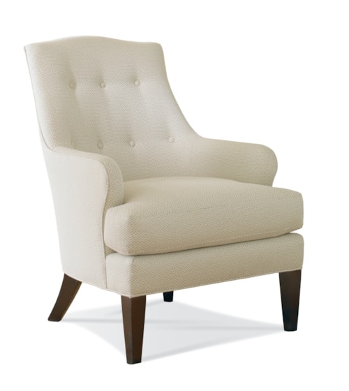 Transitional Chair with Tufted Back