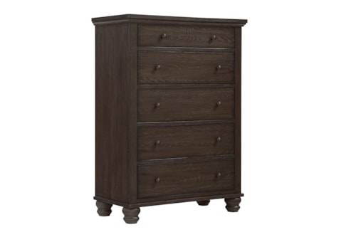 Transitional 5-Drawer Bedroom Chest