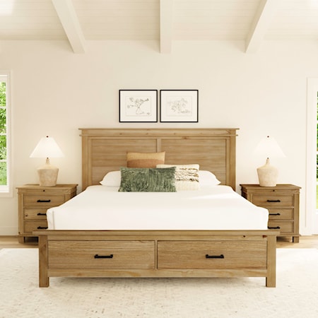 King Storage Bed