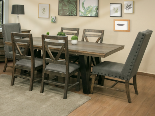 Rustic 7-Piece Dining Set