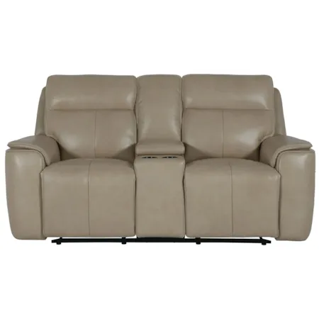 Motion Loveseat w/Power & Console