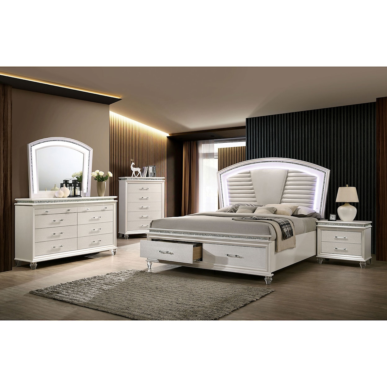 Furniture of America Maddie California King Bedroom Group