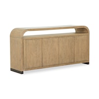 Transitional 4-Door Sideboard with Concealed Storage